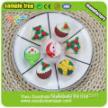 PVC verpakt Kerst Promotie Mini Eraser